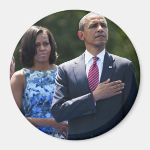 Ordförande Barack och Michele Obama Magnet