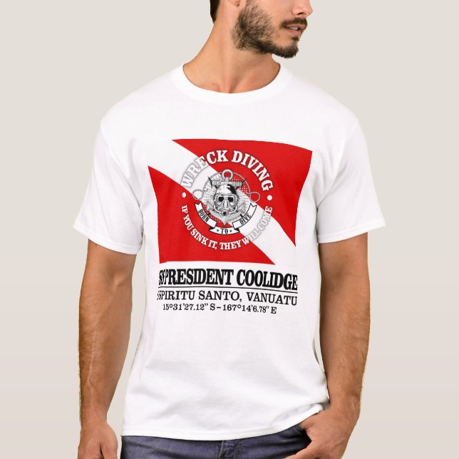 Ordförande Coolidge (bästa vrak) T Shirt (Framsida)