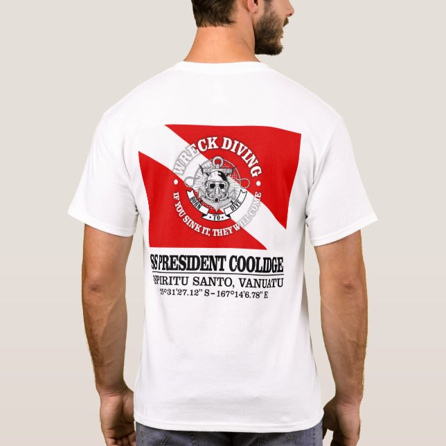 Ordförande Coolidge (bästa vrak) T Shirt (Baksida)