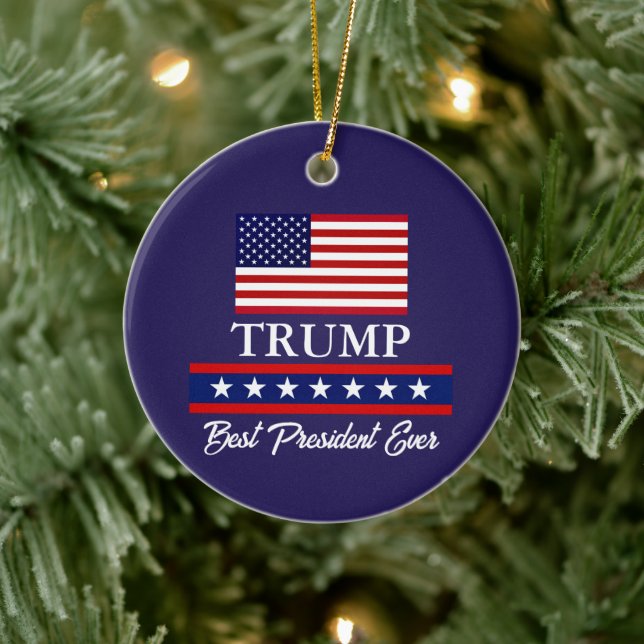 ORDFÖRANDE DONALD TRUMP CHRISTMAS ORNAMENT (Träd)