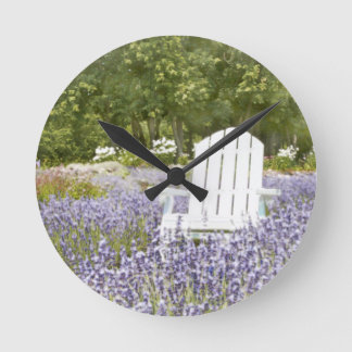 Ordförande i Lavender fält Rund Klocka