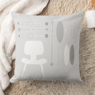 Ordförande i mitten av århundradet, White Grått Mö Kudde