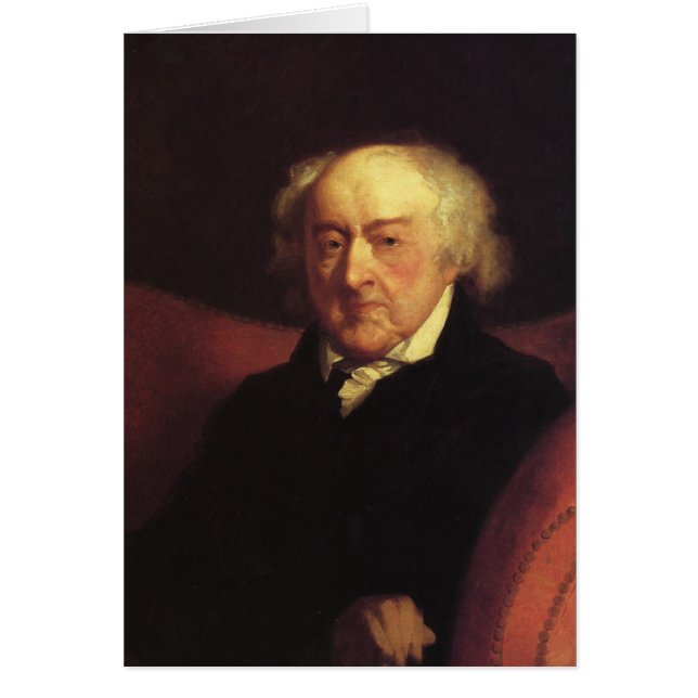 Ordförande John Admas Hälsningskort (Framsidan)