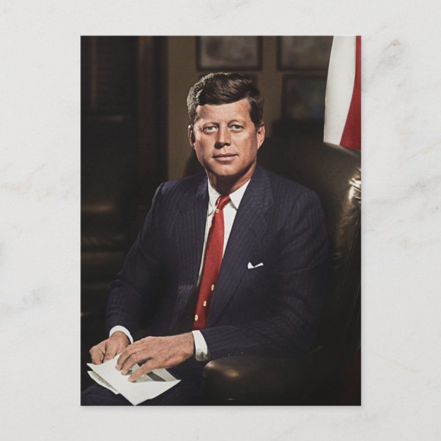 Ordförande John F. Kennedy Vykort (Framsida)