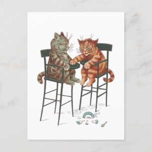 Ordförande Kittens av Louis Wain Vykort