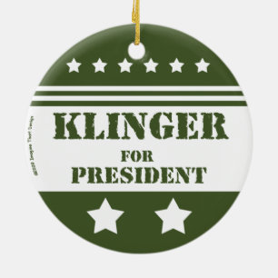 Ordförande Klinger Julgransprydnad Keramik