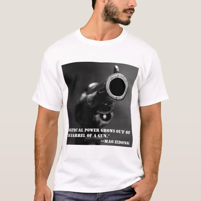 Ordförande Mao om politisk makt T Shirt (Framsida)