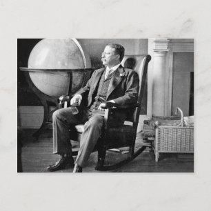 Ordförande Teddy Roosevelt Vintage White House Vykort
