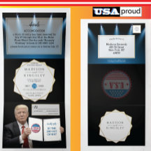 Ordförande Trump Bröllop trefaldig inbjudan