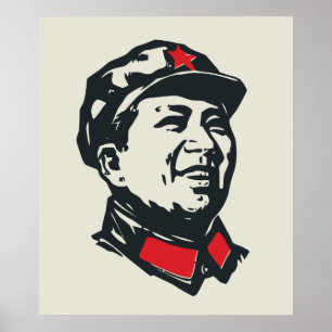 OrdförandeMao porträtt Poster