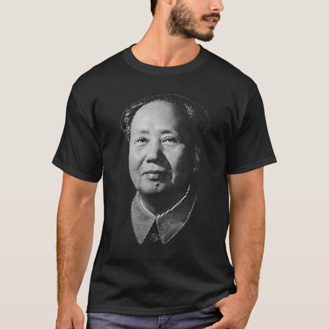 OrdförandeMao Zedong porträtt T Shirt (Framsida)