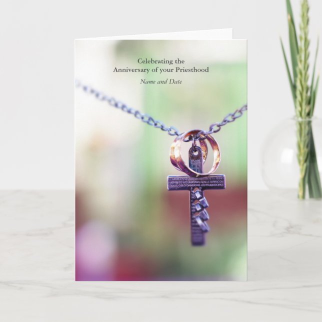 Ordination Anniury ANY 25:e 30:e 50:e Kort (Framsida)