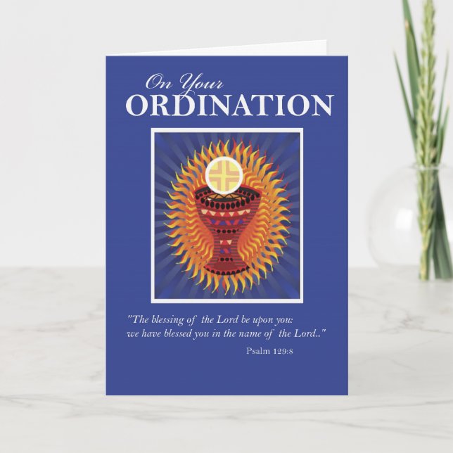 Ordination Grattiss Host och Kopp Kort (Framsida)