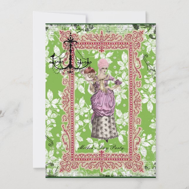 Ordiner och kummelmys från Mors dag Inbjudningar (Framsida)