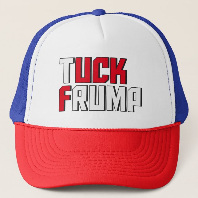 Ordlek för Tuck Frump Funny Anti Donald Trump  Keps (Framsida)