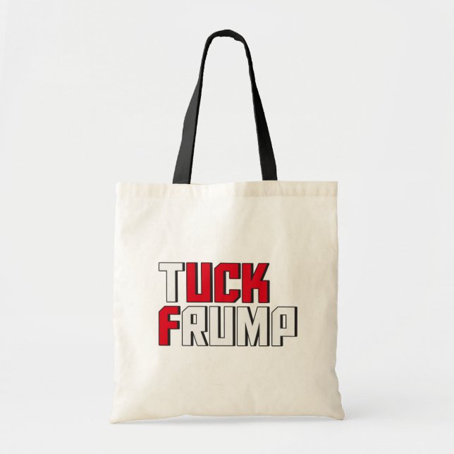 Ordlek för Tuck Frump Funny Anti Donald Trump  Tygkasse (Framsidan)