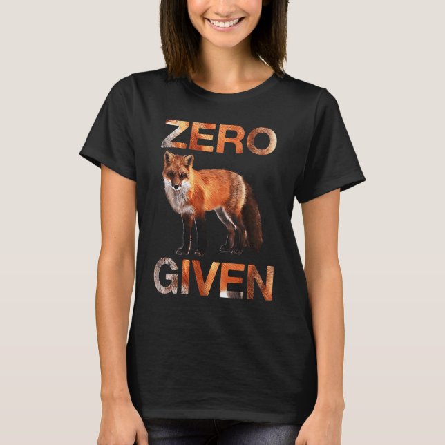 Ordlek nollfox har angetts t shirt (Framsida)