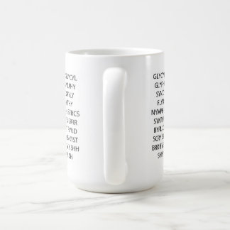 Ordlekmugg "raddakonsonanter ", kaffemugg