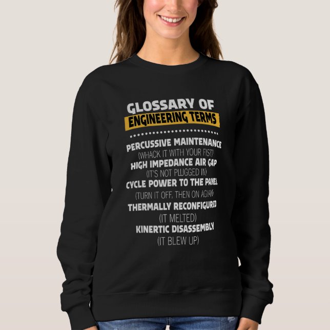 Ordlista över tekniska termer t shirt (Framsida)