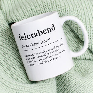Ordlista över utländska Ord i Feierabend-definitio Kaffemugg