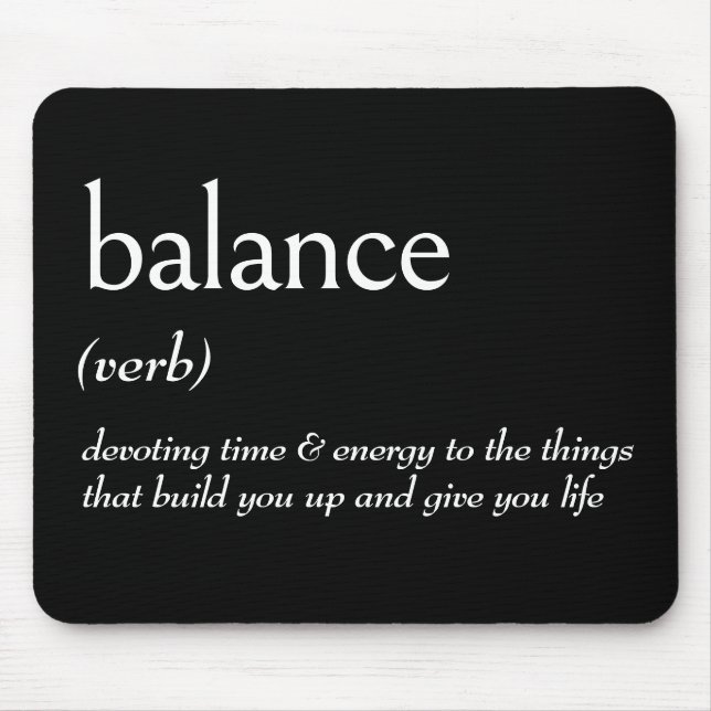 Ordlistedefinition för BALANS Musmatta (Framsidan)