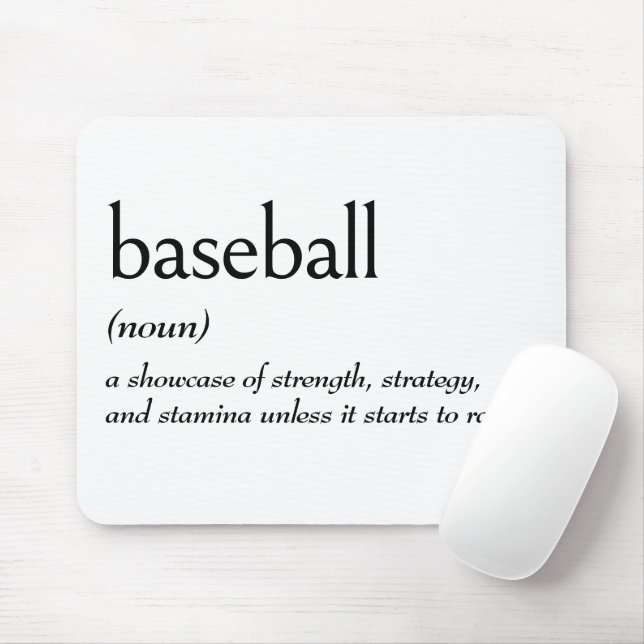 Ordlistedefinition för BASEBALL Musmatta (Med mus)