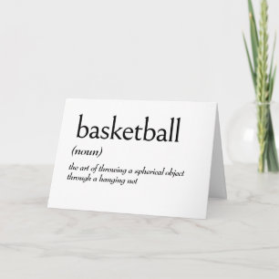 Ordlistedefinition för BASKETBALL Kort