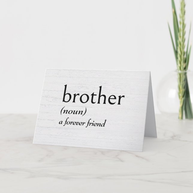 Ordlistedefinition för BROTHER Birthday Kort (Framsida)