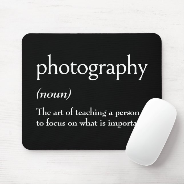 Ordlistedefinition för FOTOGRAFI Musmatta (Med mus)