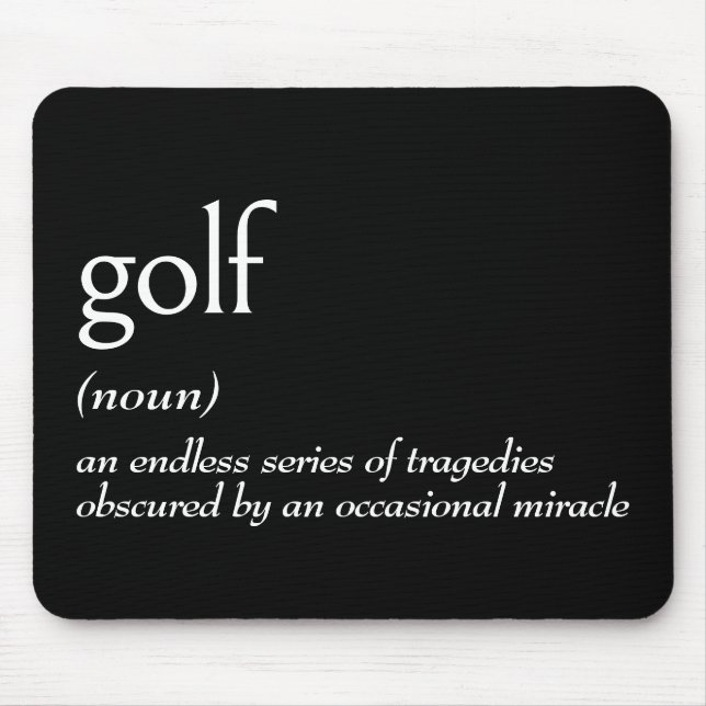 Ordlistedefinition för GOLF Musmatta (Framsidan)