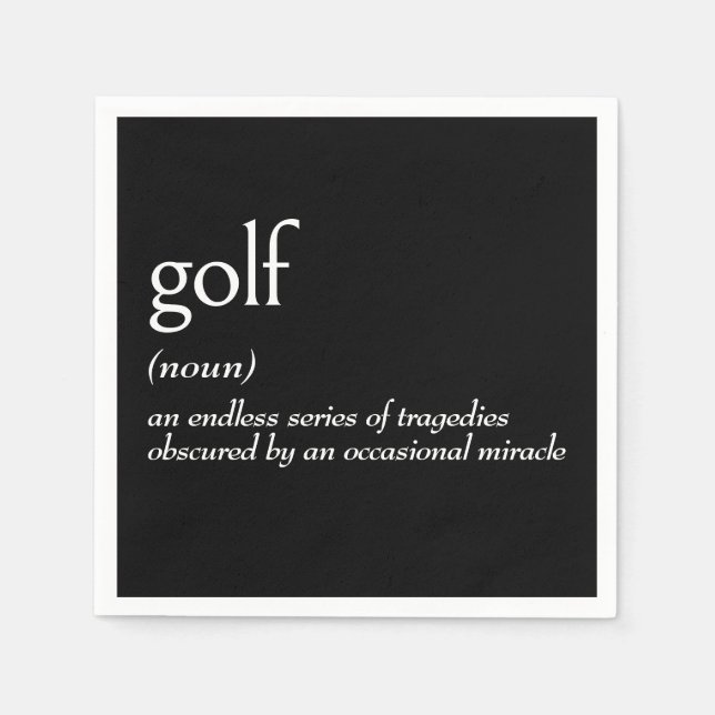 Ordlistedefinition för GOLF Pappersservett (Framsidan)