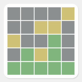 Ordlisterlur Fyrkantigt Klistermärke