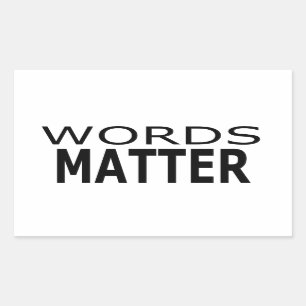 Ordmateriaklistermärkear Rektangulärt Klistermärke