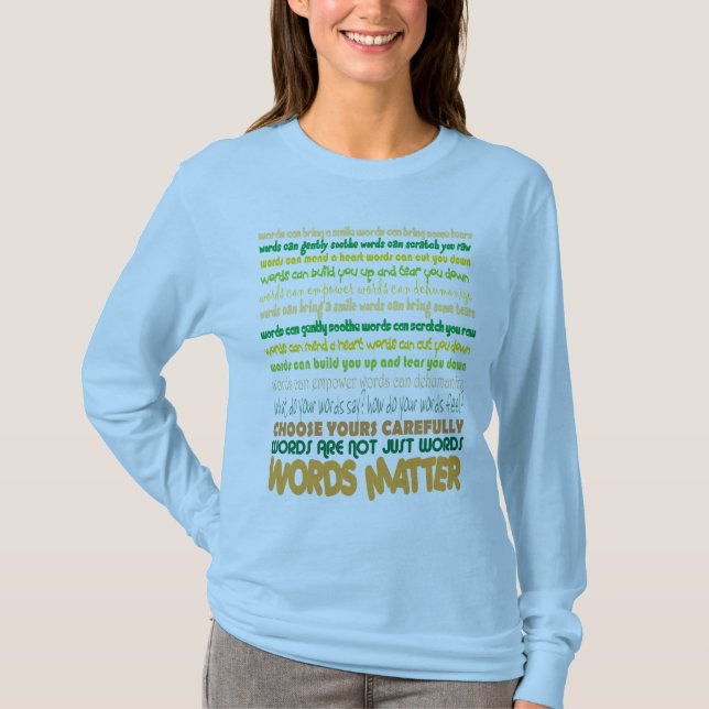 OrdmateriaT-tröja Tee Shirt (Framsida)