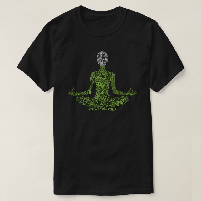 Ordmoln Yin Yoga T Shirt (Design framsida)