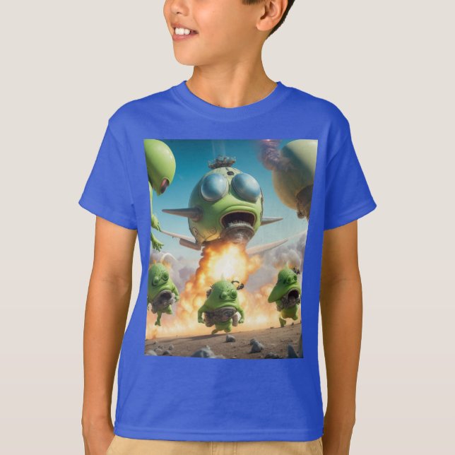 Ordna Alien UFO T Shirt (Framsida)