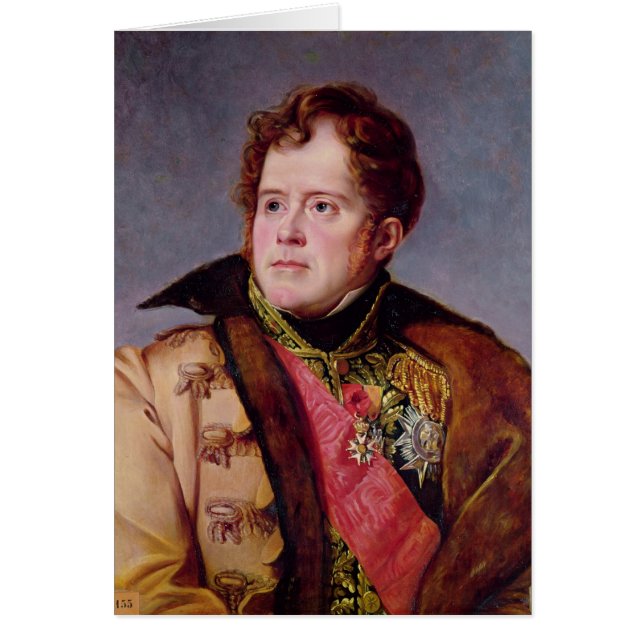 Ordna den Michel Ney hertigen av Elchingen, c.1804 Hälsningskort (Framsidan)