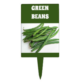 Ordna Grönt Bean Stake Plant Marker Tårtdekoration