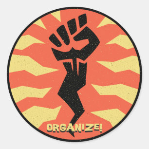 Ordna Runt Klistermärke