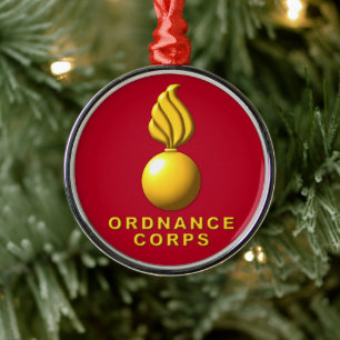 Ordnance Corps jul Julgransprydnad Metall
