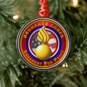 Ordnance Corps julfirande Julgransprydnad Metall