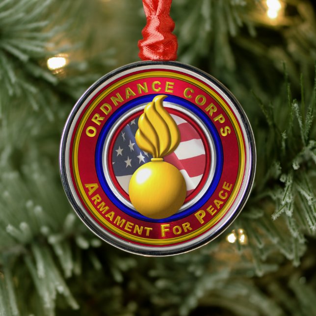 Ordnance Corps julfirande Julgransprydnad Metall (Träd)