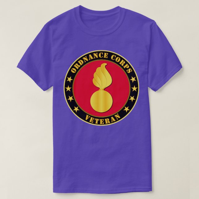 Ordnance Corps Veteran T Shirt (Design framsida)