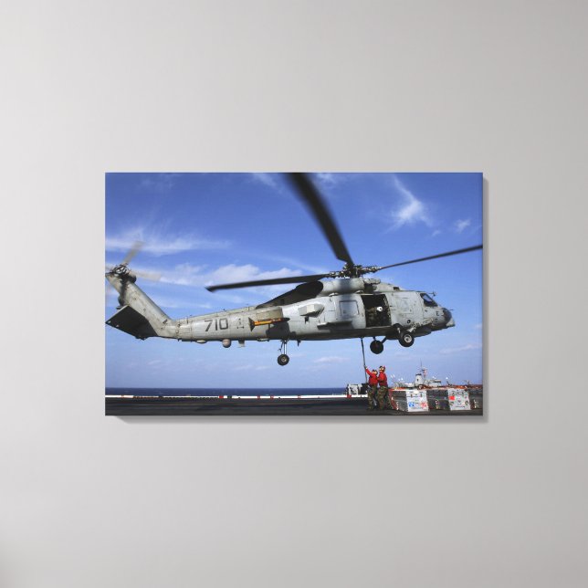 Ordnancemen ansluter transportkablar canvastryck (Framsida)