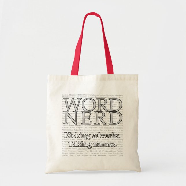 OrdNerdtote bags Tygkasse (Framsidan)