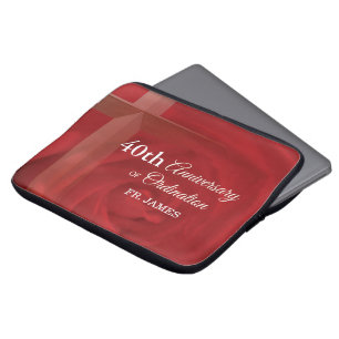 Ordning av Röd ros för anpassad namnsfirma Laptop Fodral