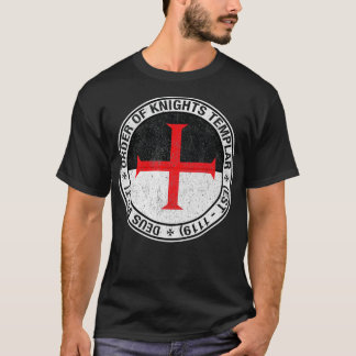 Ordning för Flagga Sigil Deus Vult T Shirt