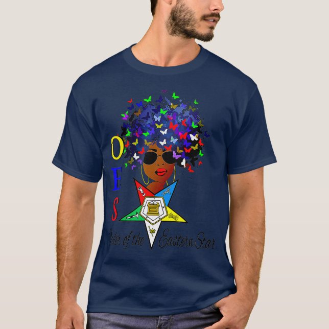 Ordning för Östran Star OES Diva Fatal Masonic T Shirt (Framsida)