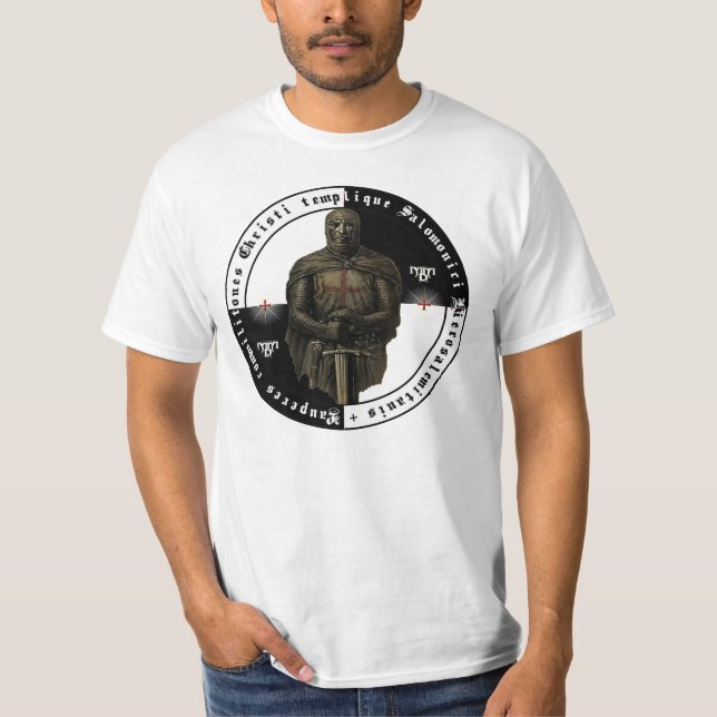 Ordo Templari Shirt mit stehendem Ritter Tröja (Framsida)