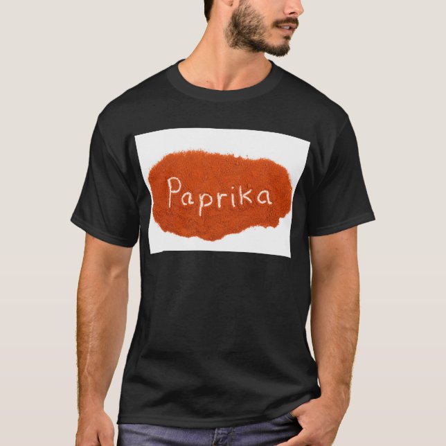 Ordpaprika som är skriftlig i paprika, pudrar tee (Framsida)